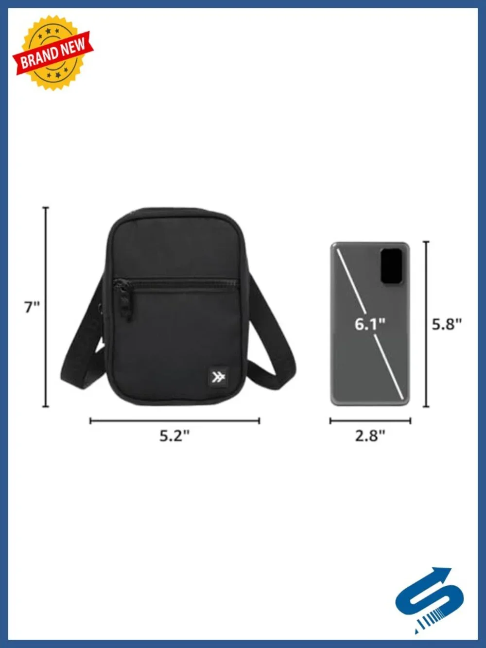 Small Crossbody Sling Bag with Adjustable Strap for Everyday Use